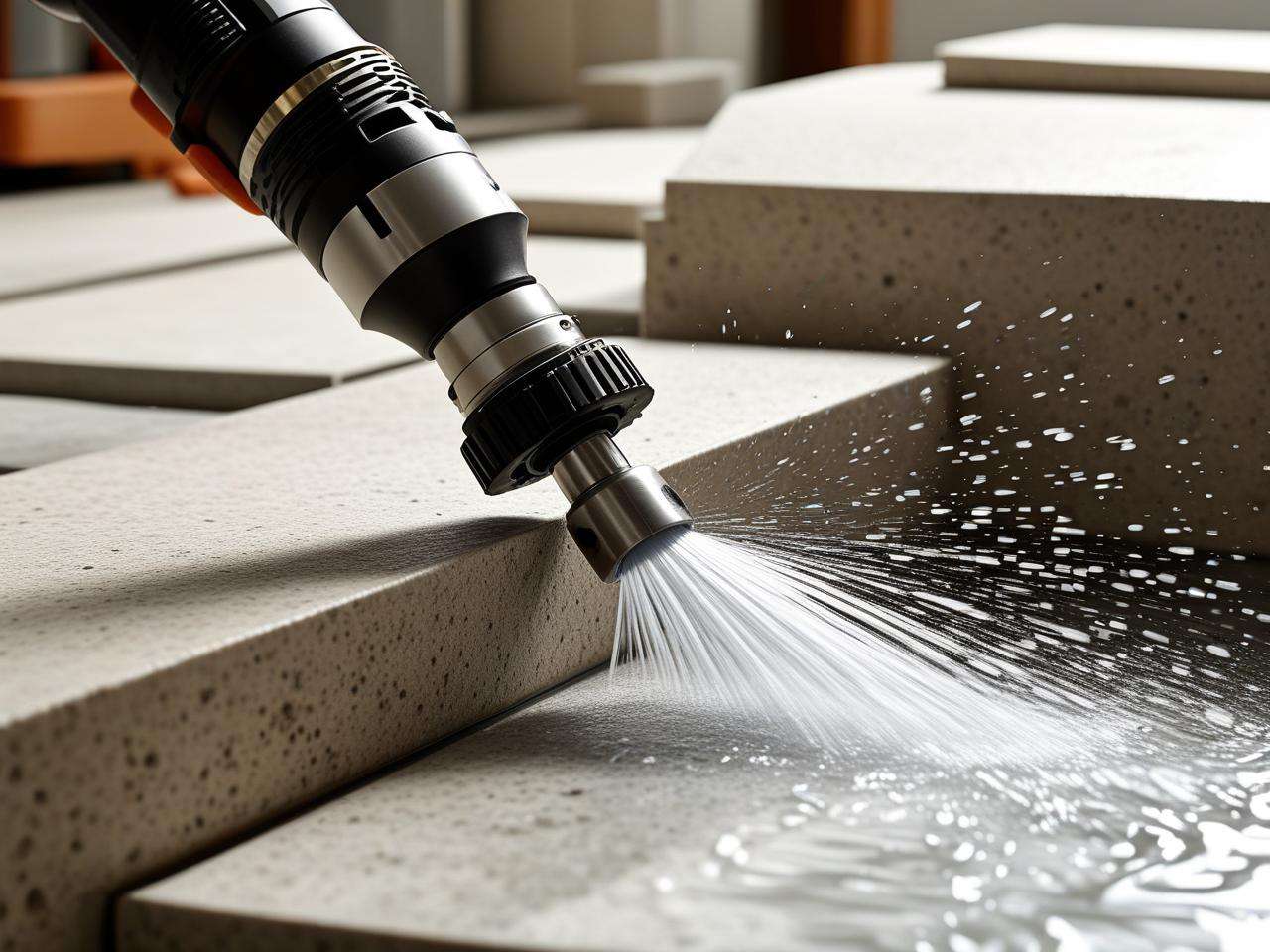 水刀切割工艺:超高压水流切割薄型石材技术要点(图1) 水刀切割工艺:超高压水流切割薄型石材技术要点